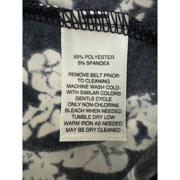 White House Black Market Baroque Print Faux-Wrap Dress with Tie Size 12 Fall - Picture 5 of 5